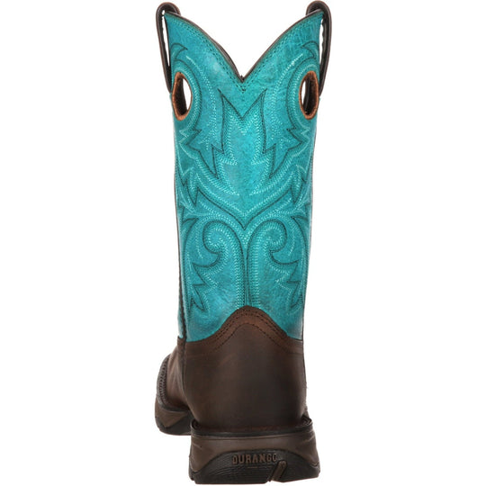 Durango Women's Lady Rebel 10" Steel Toe Western Boot- Brown - DWRD022 - Overlook Boots