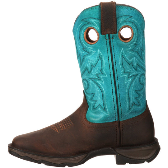 Durango Women's Lady Rebel 10" Steel Toe Western Boot- Brown - DWRD022 - Overlook Boots