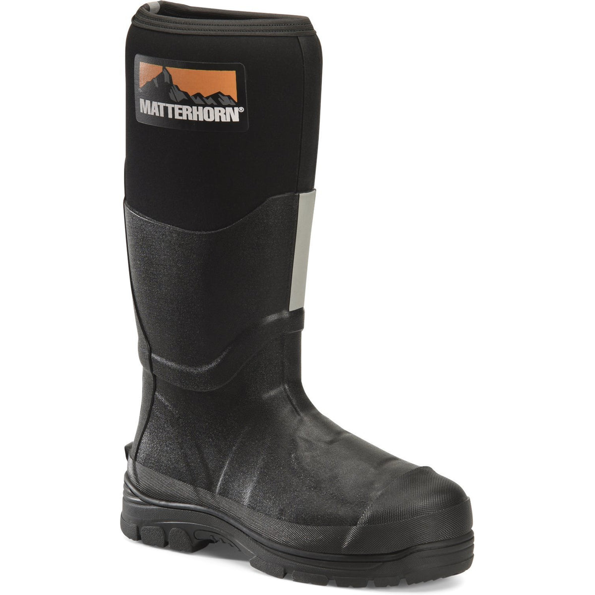 Matterhorn Men's Mud Jumper 16" Steel Toe Waterproof Metguard Rubber Work Boot - MT202 6 / Medium / Black - Overlook Boots