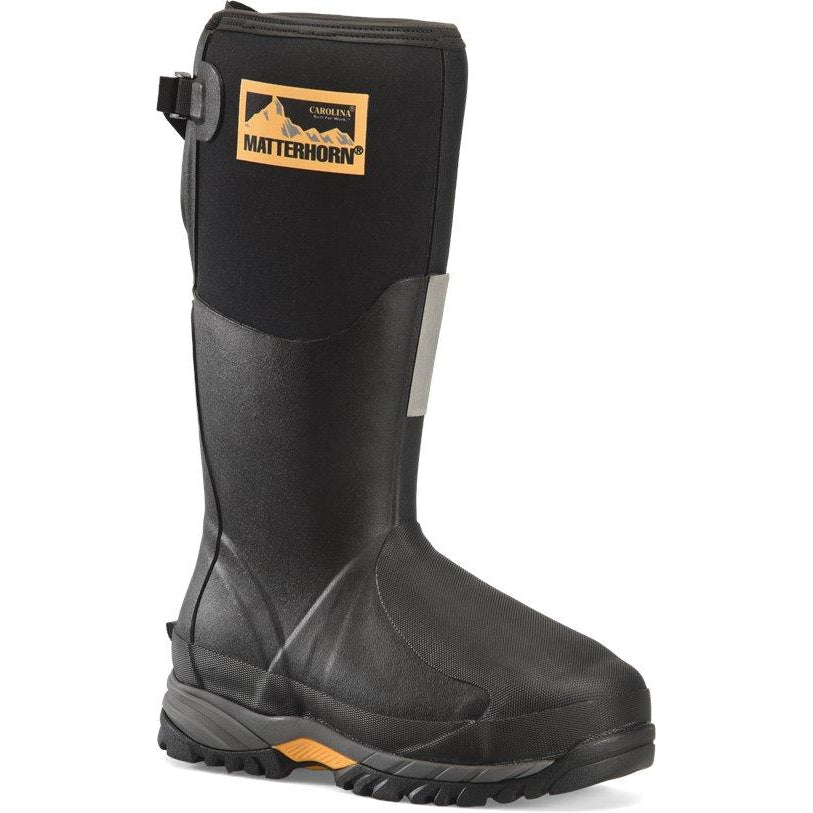 Matterhorn Men's Mud Jumper 15" Steel Toe Waterproof Metguard Rubber Work Boot- MT203 6 / Medium / Black - Overlook Boots