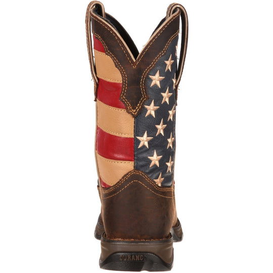 Durango Women's Lady Rebel Patriotic 10" Square Toe Western Flag Boot RD4414 - Overlook Boots