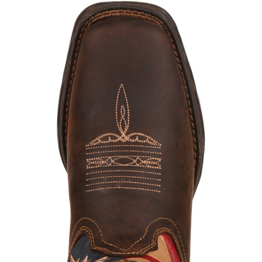 Durango Women's Lady Rebel Patriotic 10" Square Toe Western Flag Boot RD4414 - Overlook Boots