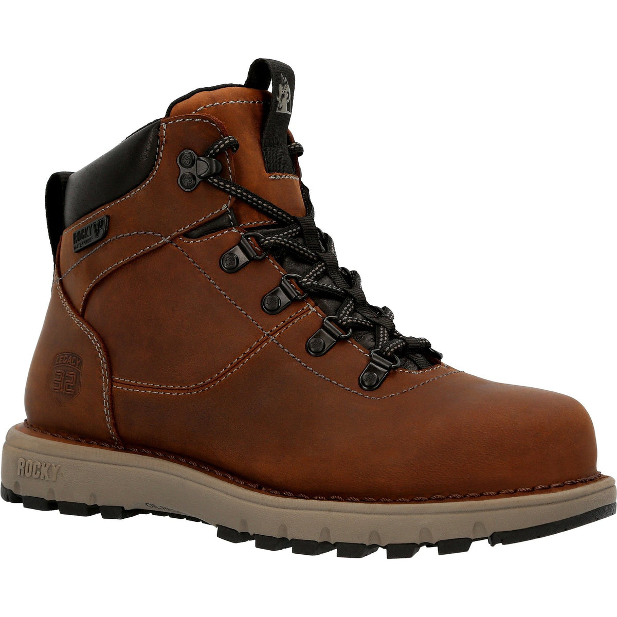Rocky Women's Legacy 32 6" Composite Toe Waterproof Work Boot - Brown - RKK0350 6 / Medium / Brown - Overlook Boots