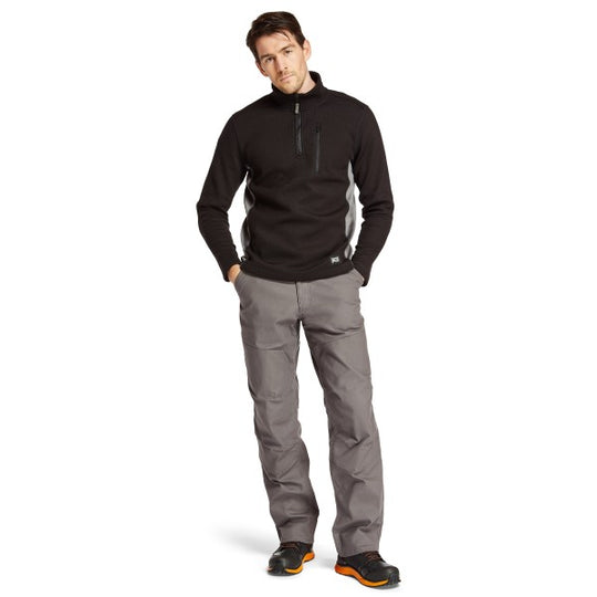Timberland Pro Studwall Sudadera Polar para Hombre, Cierre de 1/4, Texturizada - Negro - TB0A1HGK015 - Imagen 6