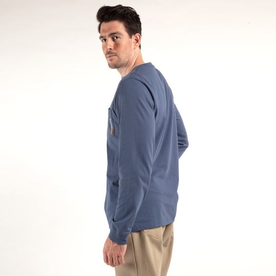 Timberland Pro Base Plate Playera de Manga Larga de Mezcla para Hombre - Índigo Vintage - TB0A1HVN432 - Imagen 6
