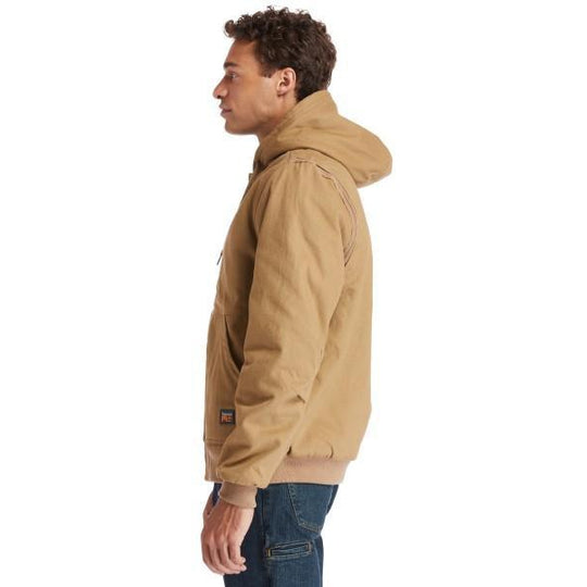 Timberland Pro Men's Gritman Lined Canvas Hooded Jacket - Wheat - TB0A1VB4D02 - Overlook Boots