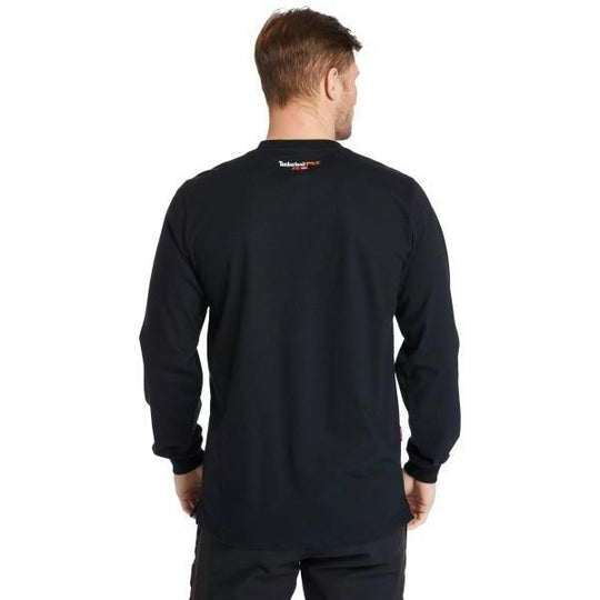 Timberland Pro Men's Flame Resistant Pocket Work T-Shirt - Black- TB0A23PF001 - Overlook Boots