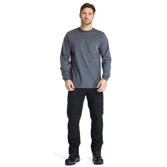 Timberland Pro Men's Flame Resistant Pocket Work T-Shirt - Charcoal - TB0A23PF003 - Overlook Boots