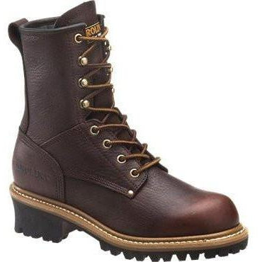 Carolina Women's Elm 8" Steel Toe Logger Work Boot - Dark Brown - CA1421 4 / Medium / Dark Brown - Overlook Boots