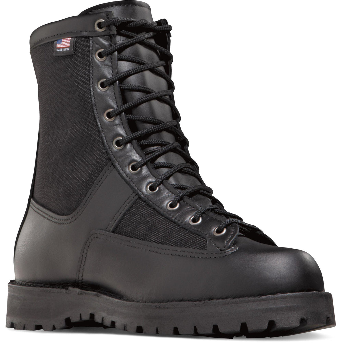 Danner Men's Acadia USA Made 8" 400G Insulated Waterproof Duty Boot - Black - 22600 7 / Medium / Black - Overlook Boots