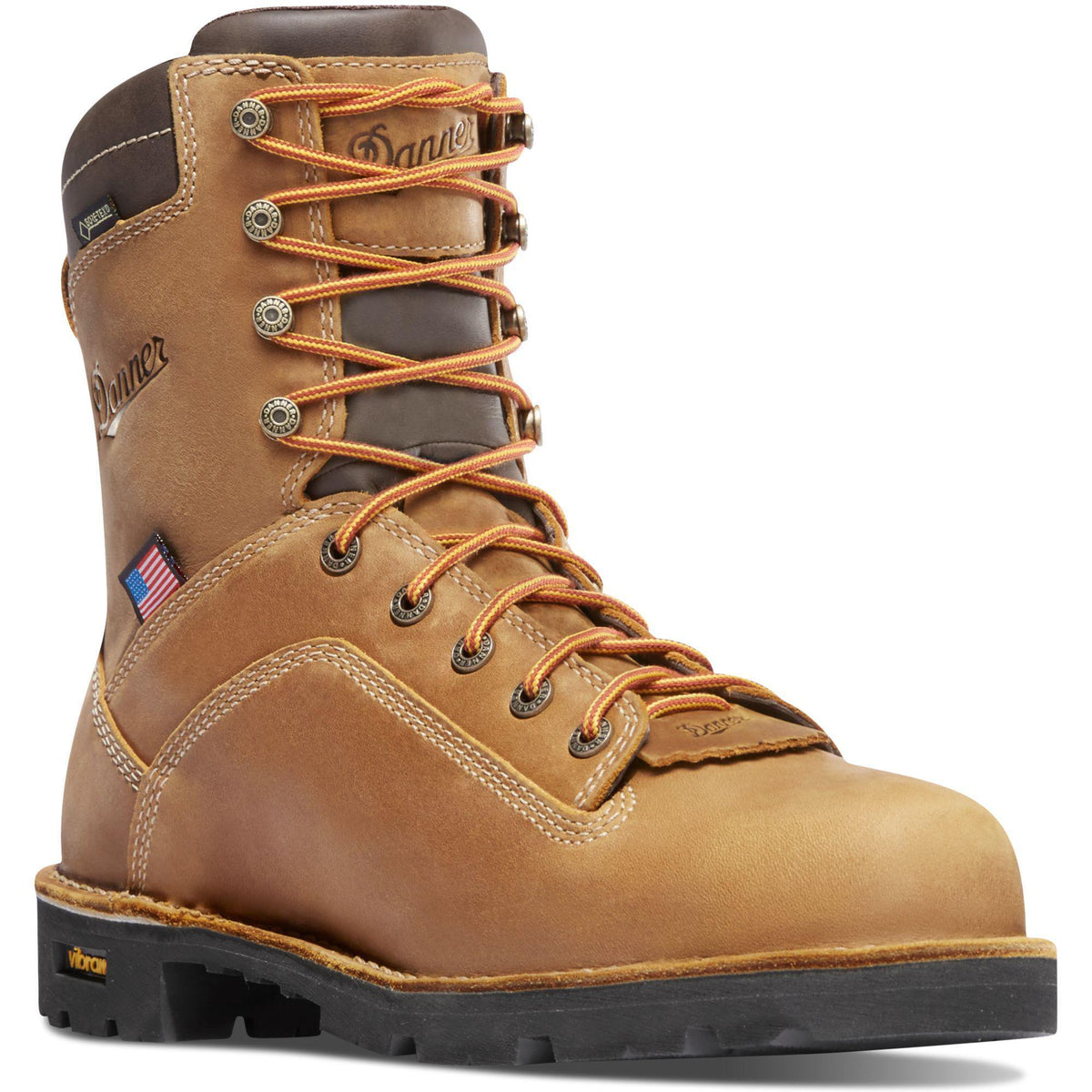 Danner Men's Quarry USA Made 8" Alloy Toe Waterproof Work Boot - Brown - 17317 7 / Medium / Brown - Overlook Boots