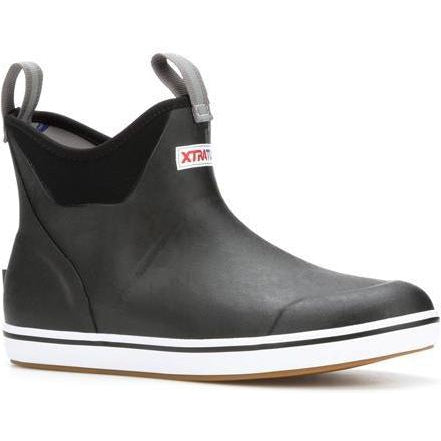 Xtratuf Women's 6" Ankle Deck Waterproof Boot - Black - XWAB-000 5 / Black - Overlook Boots
