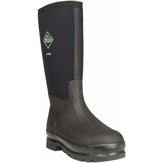 Muck Men's Chore Tall 17" Waterproof Rubber Work Boot - Black - CHH-000A 3 / Medium / Black - Overlook Boots