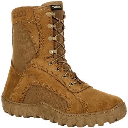 Rocky Men's S2V Gore-Tex Waterproof Insulated Military Boot - Brown- RKC055 3 / Medium / Wheat - Overlook Boots