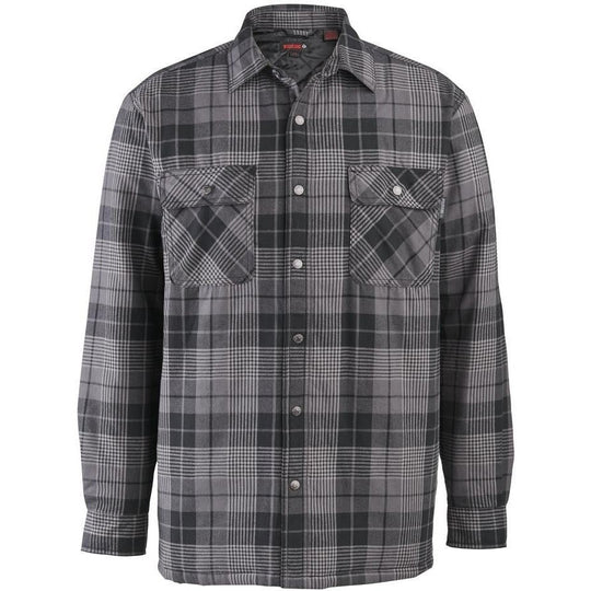 Wolverine Men's Forester Work Shirt Jacket - Gray Plaid - W1200440-020 Medium / Gray Plaid - Overlook Boots