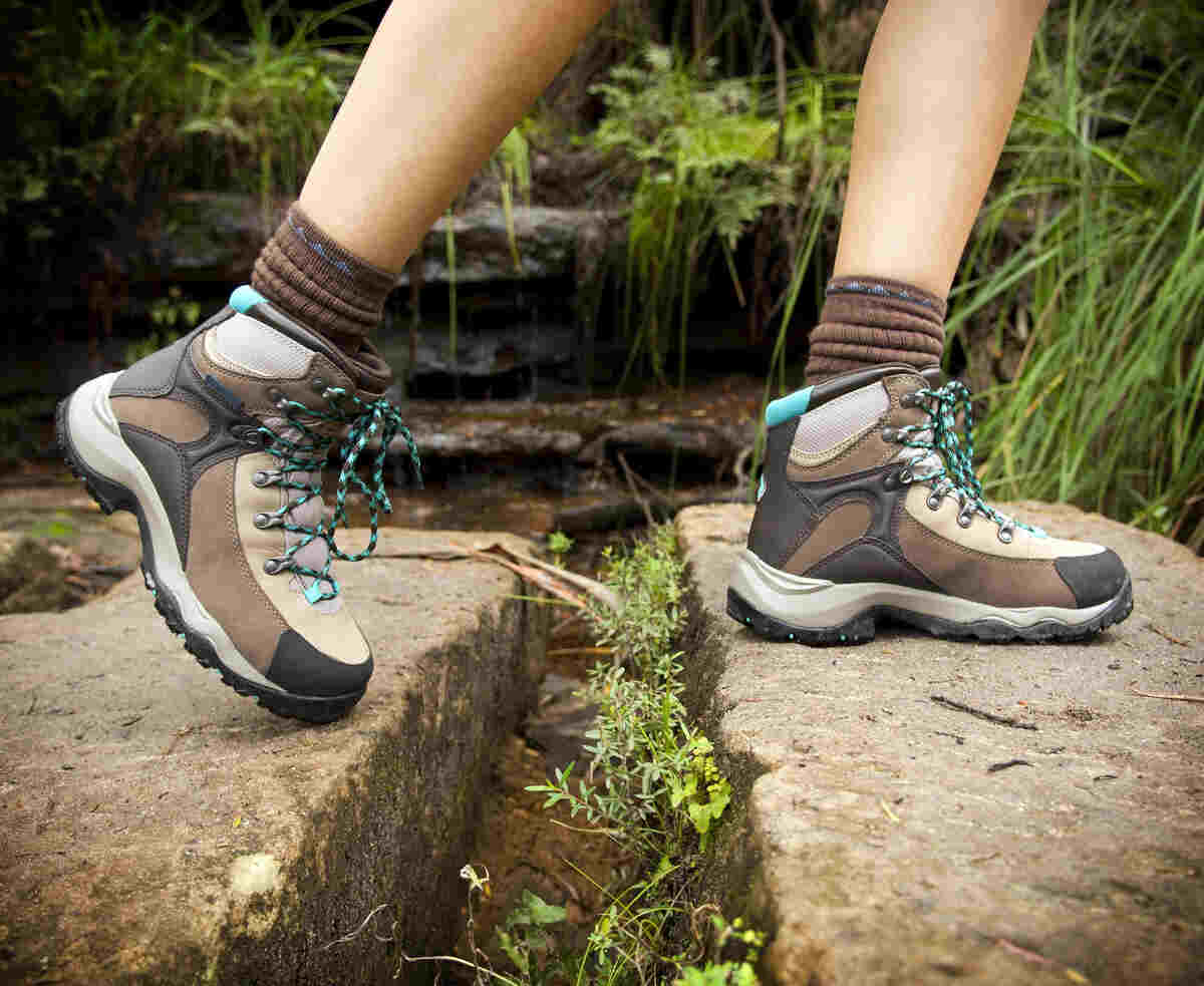 woman is walking