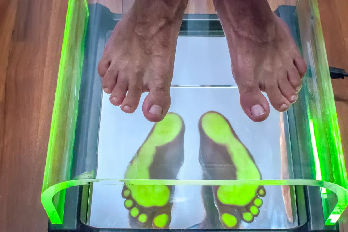 posture and equilibrium analysis by foot step scan