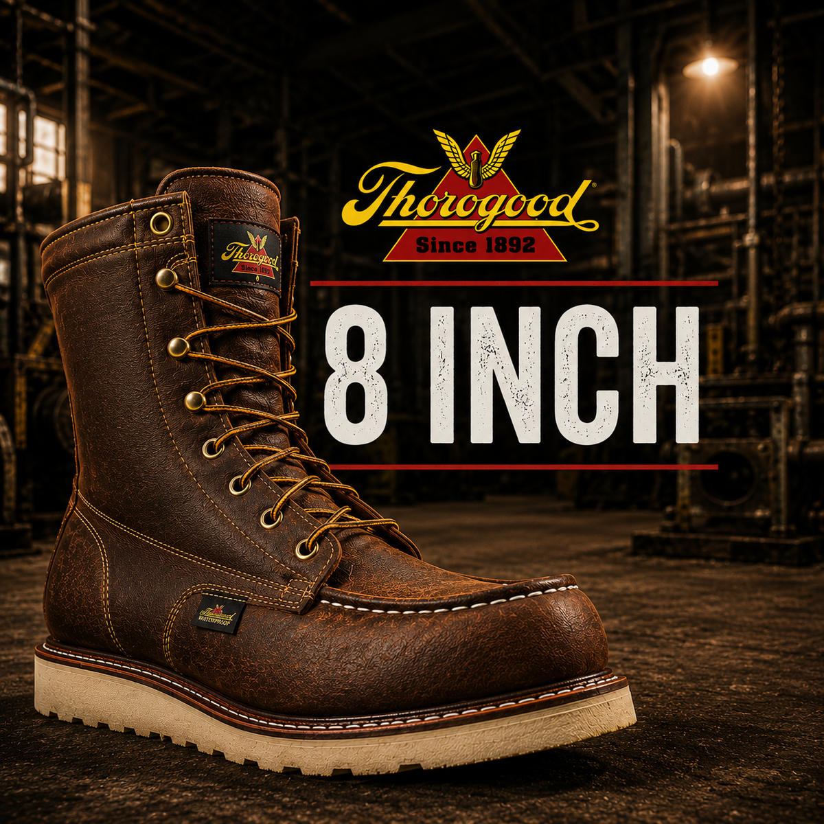 Thorogood 8 Inch in lace-up boot styles