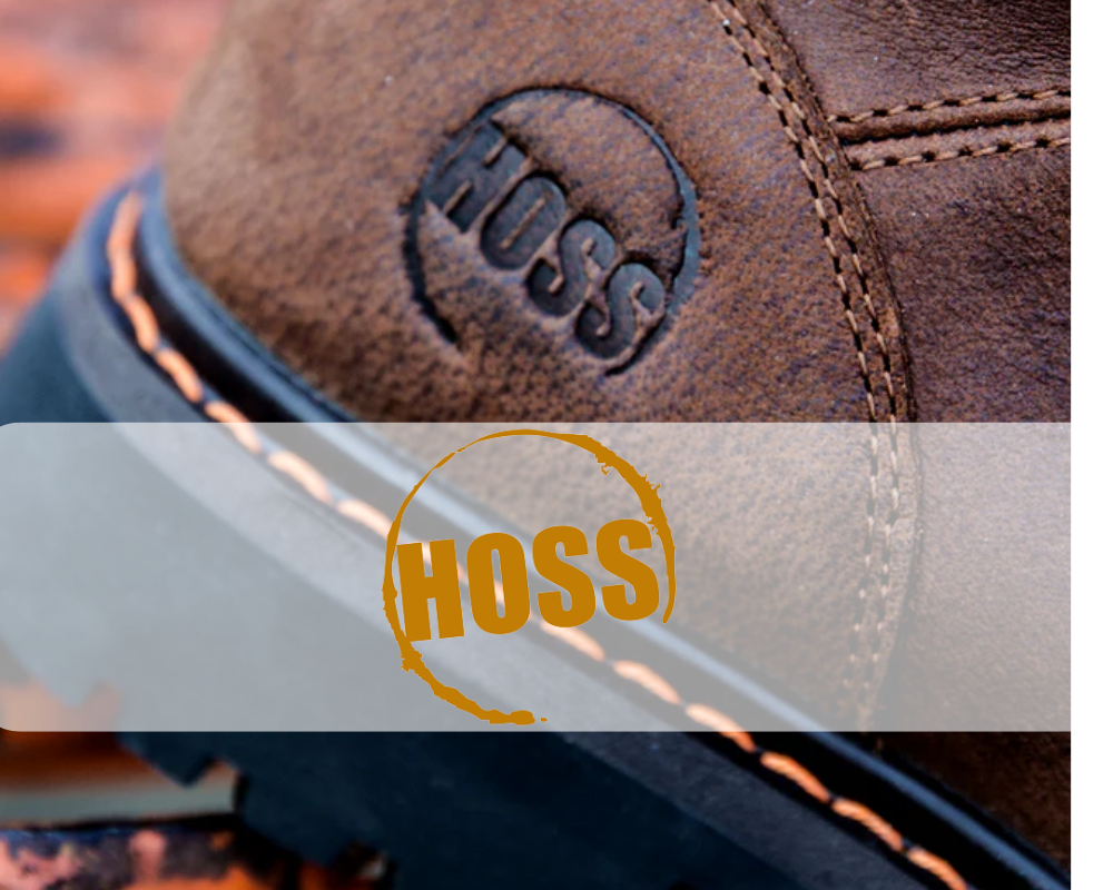 Hoss rugged work boots and safety footwear.