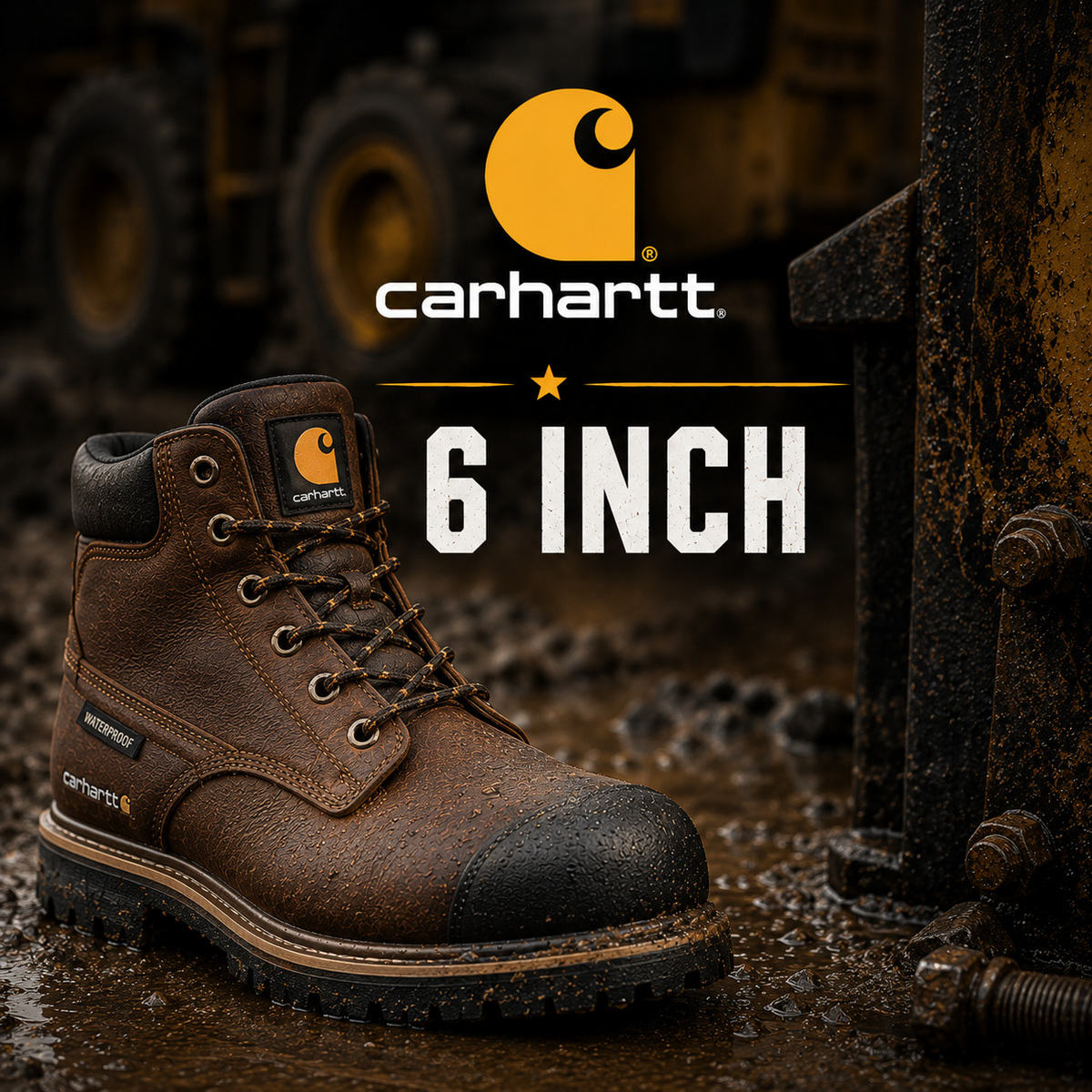 Carhartt 6 Inch Work Boots in lace-up boot styles