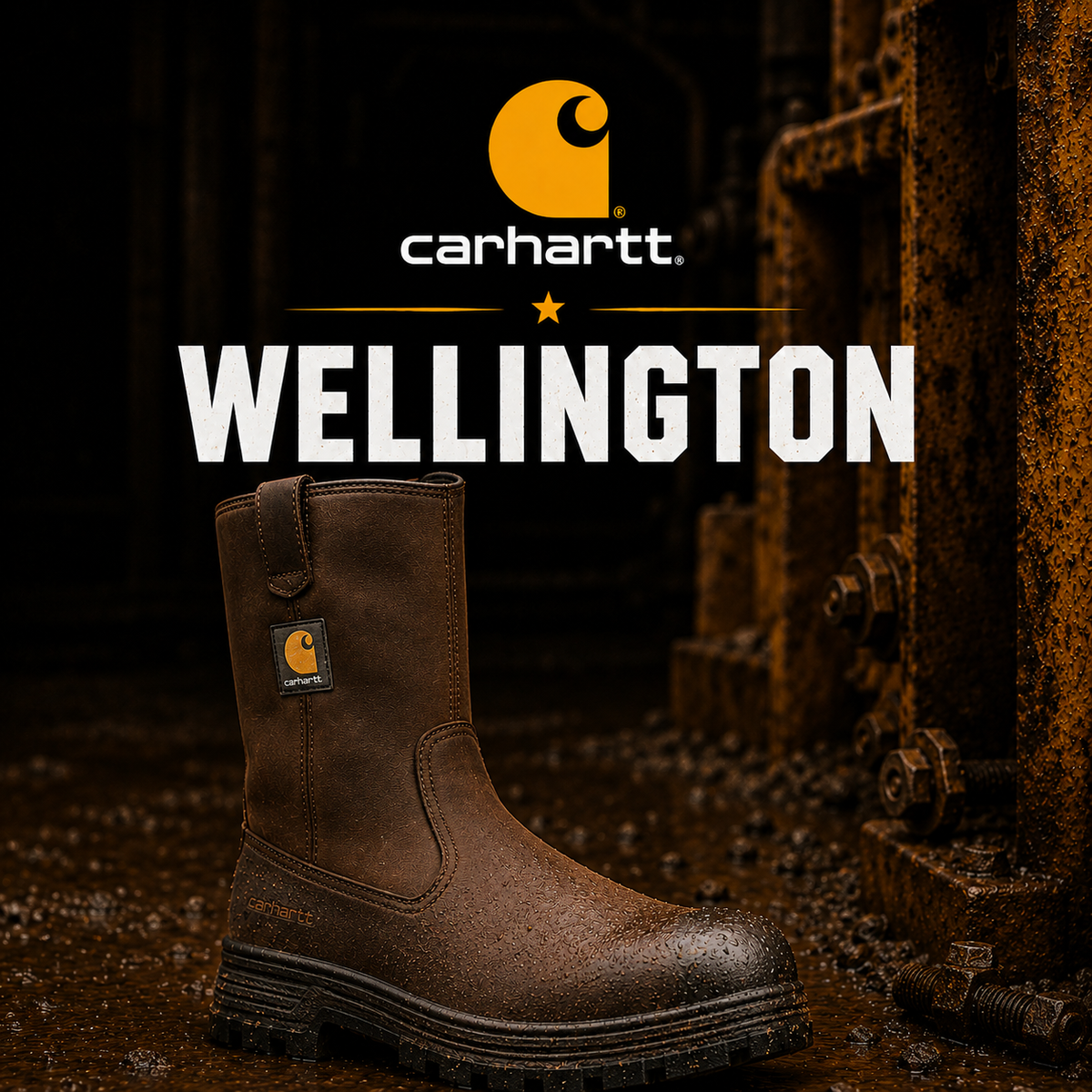 Carhartt Wellington Work Boots in pull-on styles