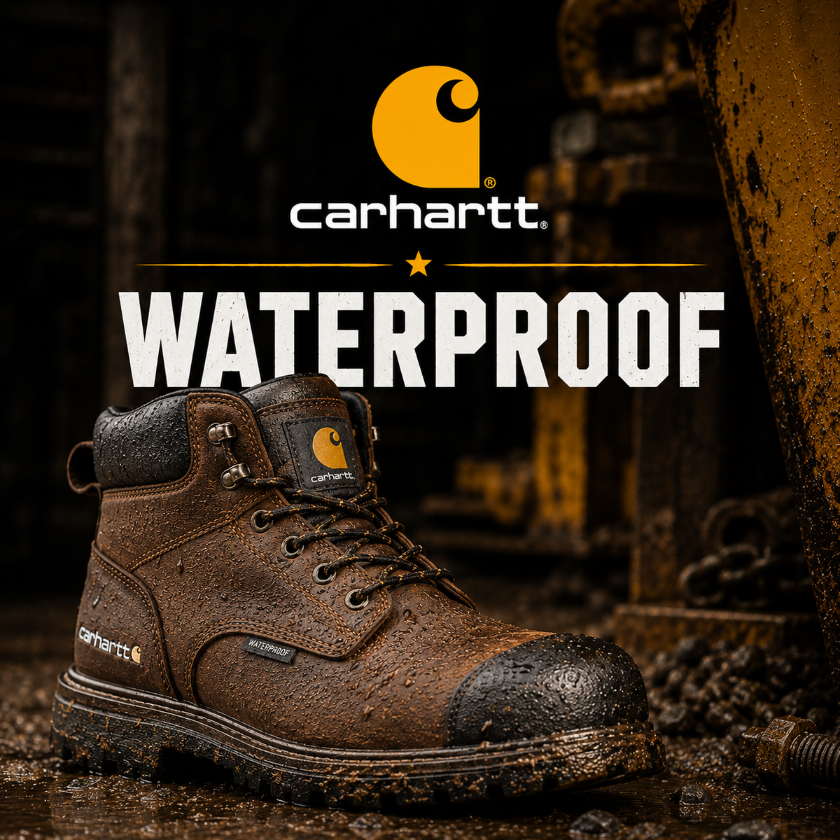 Carhartt Waterproof Work Boots for wet work conditions