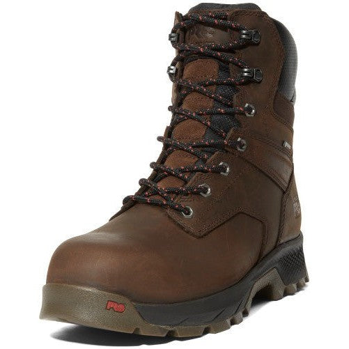 Timberland PRO Men's Titan EV 8" Composite Toe Waterproof 400G Insulated Work Boot - Potting Soil Saddleback - TB1A5RBP214 - Overlook Boots