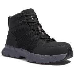 Timberland PRO Men's Powertrain EV Mid SD10 Composite Toe Work Shoe - Black - TB0A63K3V96 7 / Medium / Black - Overlook Boots