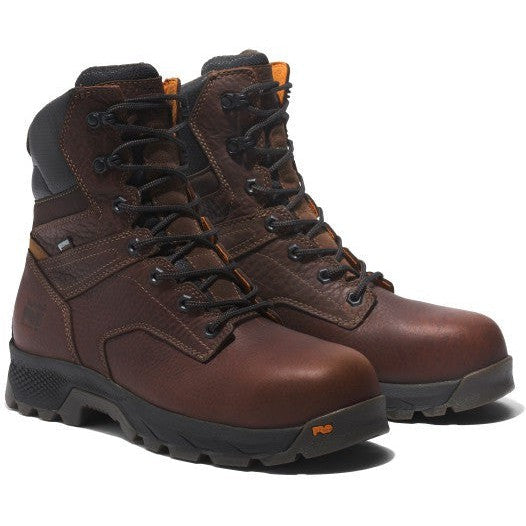 Timberland PRO Men's Titan Evolution 8" Composite Toe Waterproof Work Boot - Brown - TB1A5U4Y214 - Overlook Boots