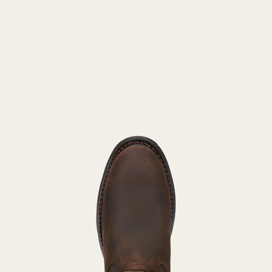 Ariat Men's WorkHog 10" Composite Toe Waterproof Work Boot - Oily Distressed Brown - 10001200 - Overlook Boots