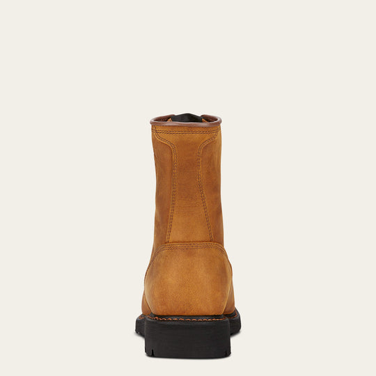 Ariat Men's Cascade 8" Soft Toe Lace Up Western Work Boot- Aged Bark- 10002418  - Overlook Boots