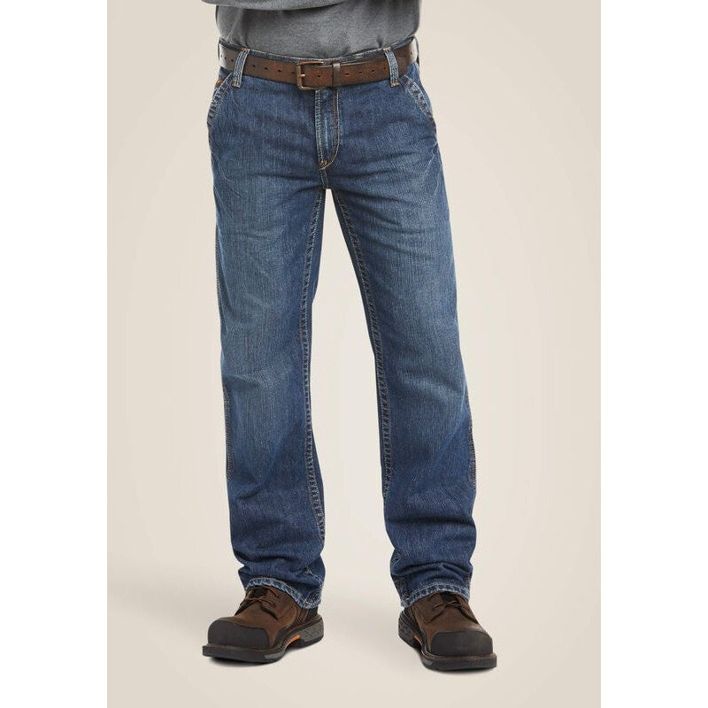 Ariat Men's FR M4 Relaxed Workhorse Boot Cut Jean Flint - 10017262 30 x 30 / Flint / Standard - Overlook Boots