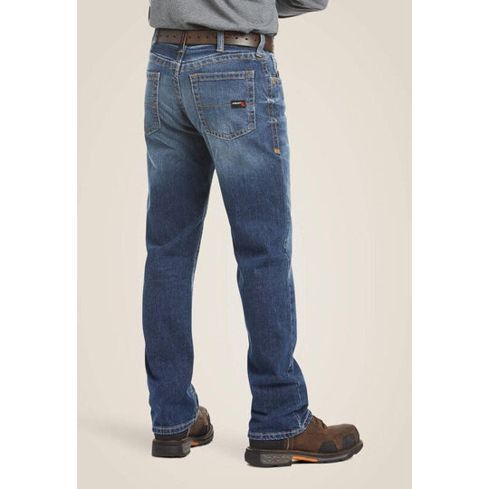 Ariat Men's Flame Resistant M4 Relaxed Basic Flame Resist Boot Cut Jean Alloy - 10020812 - Overlook Boots