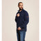 Ariat Rev Sudadera de Trabajo para Hombre, Cierre de 1/4, Resistente al Fuego (FR) - Azul Marino - 10022333
