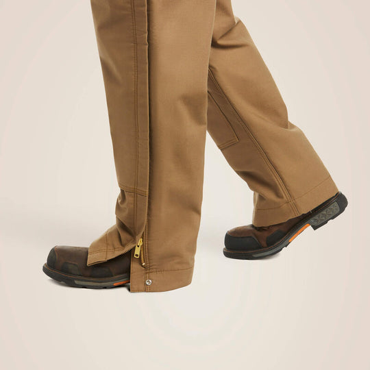 Ariat Men's Flame Resistant Insulated Overall 2.0 Water Repellent Bib Khaki - 10023459 - Overlook Boots