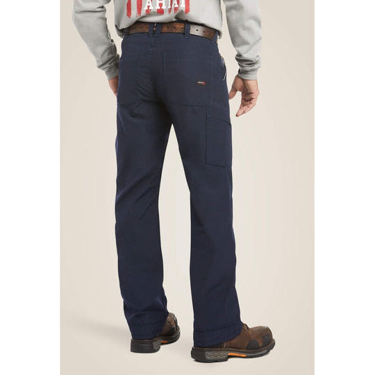 Ariat Men's Flame Resistant M4 Relaxed DuraLight Ripstop Boot Cut Pant Navy - 10026003 - Overlook Boots