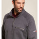 Ariat Rev Sudadera con Capucha de Trabajo para Hombre, Resistente al Fuego (FR), Cierre de 1/4 - Carbón Jaspeado - 10027924 - Imagen 3