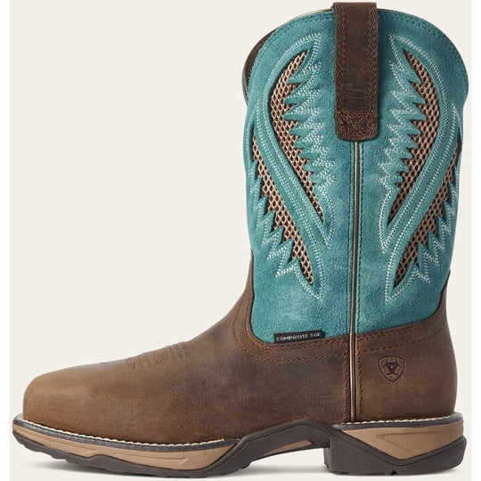 Ariat Women's Anthem VentTEK Composite Toe Slip Resistant Work Boot - Royal Chocolate - 10031663 5.5 / Medium / Brown - Overlook Boots
