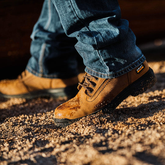Ariat Men's Turbo 6" Soft Toe Waterproof Work Boot - Aged Bark - 10032608 - Overlook Boots
