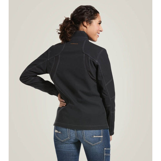 Ariat Women's Rebar Stretch Canvas Softshell Jacket Black - 10032915 - Overlook Boots
