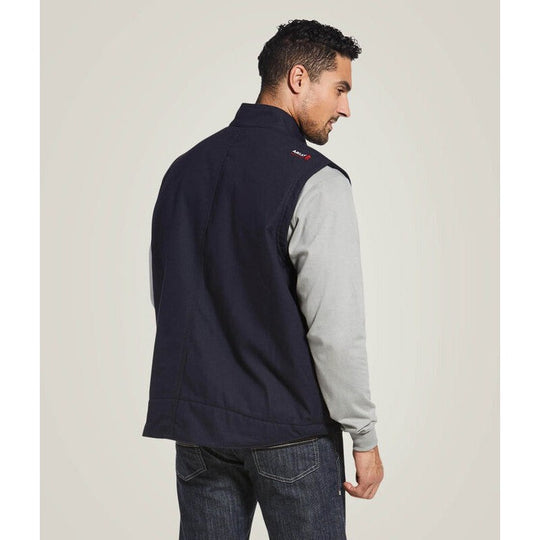 Ariat Workhorse Chaleco de Trabajo para Hombre, Resistente al Agua, Aislamiento de 340 g, Resistente al Fuego (FR) - Azul Marino - 10032957 - Imagen 3
