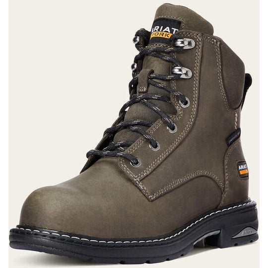 Ariat Women's Casey 6" Composite Toe Slip Resistant Work Boot - Shadow - 10033921 5.5 / Medium / Brown - Overlook Boots