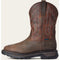 Ariat Men's Big Rig Soft Toe Waterproof Western Work Boot - Brown - 10033991 6 / Wide / Dark Brown - Overlook Boots