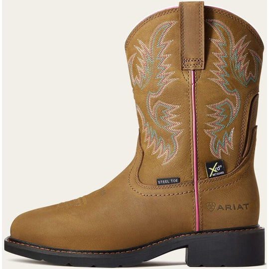 Ariat Women's Krista Steel Toe MetGuard Slip Resistant Work Boot - Dark Brown - 10033994 5.5 / Medium / Dark Brown - Overlook Boots