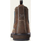 Ariat Men's Groundbreaker 6" Wide Square Steel Toe Waterproof Chelsea Work Boot - Dark Brown - 10034148 - Overlook Boots