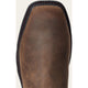 Ariat Men's Groundbreaker 6" Wide Square Steel Toe Waterproof Chelsea Work Boot - Dark Brown - 10034148 - Overlook Boots