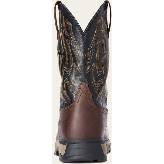Ariat Men's Rebar Flex Composite Toe Waterproof Work Boot - Dark Brown - 10034157 - Overlook Boots