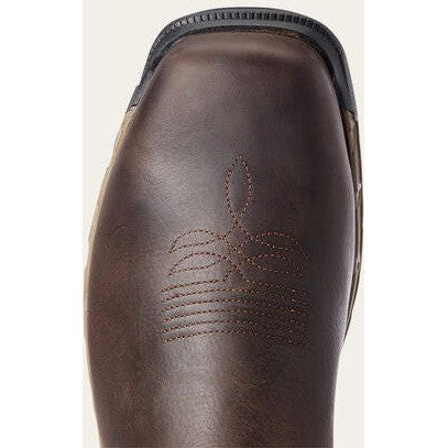 Ariat Men's Rebar Flex Composite Toe Waterproof Work Boot - Dark Brown - 10034157 - Overlook Boots
