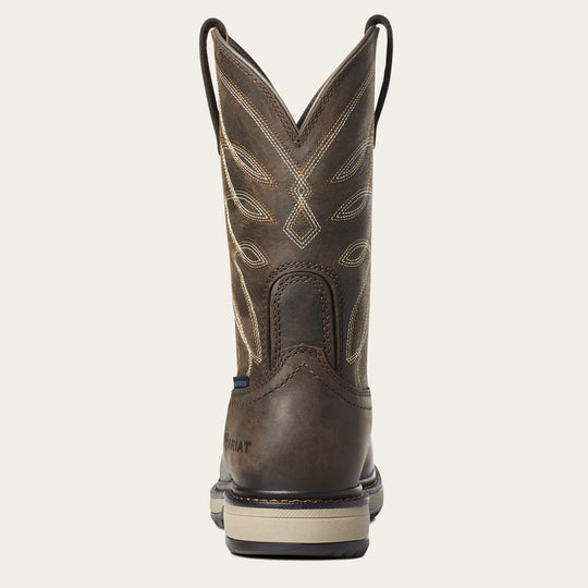 Ariat Women's Riveter Pull-On Composite Toe CSA Waterproof Puncture Resistant Work Boot - Dark Brown - 10035774 - Overlook Boots