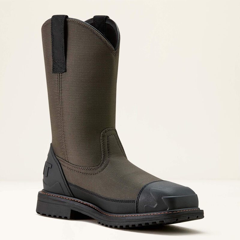 Ariat Men's RigTEK Wildcat 11" Composite Toe Waterproof CSA Pull-On Work Boot - Forged Iron - 10035929 7 / Medium / Grey - Overlook Boots